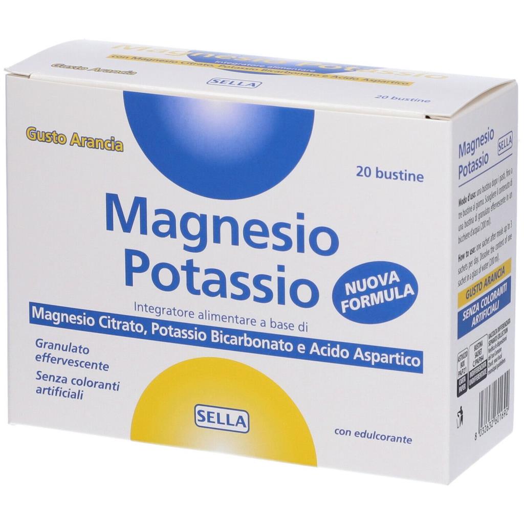 SELLA MAGNESIO POTASSIO_ Nuova Formula 20 Bustine SELLA MAGNESIO POTASSIO_ Nuova Formula 20 Bustine