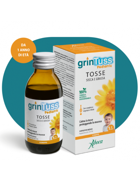 GRINTUSS PEDIATRIC SCIROPPO 180G _ A PARTIRE DA 1 ANNO PER TOSSE SECCA E GRASSA 