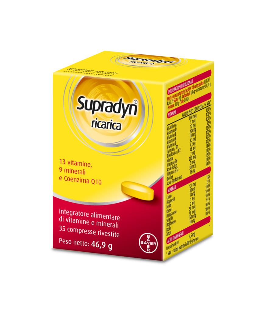 SUPRADYN RICARICA 35CPR _ Integratore alimentare a base di vitamine e minerali SUPRADYN RICARICA 35CPR _ Integratore alimentare a base di vitamine e minerali