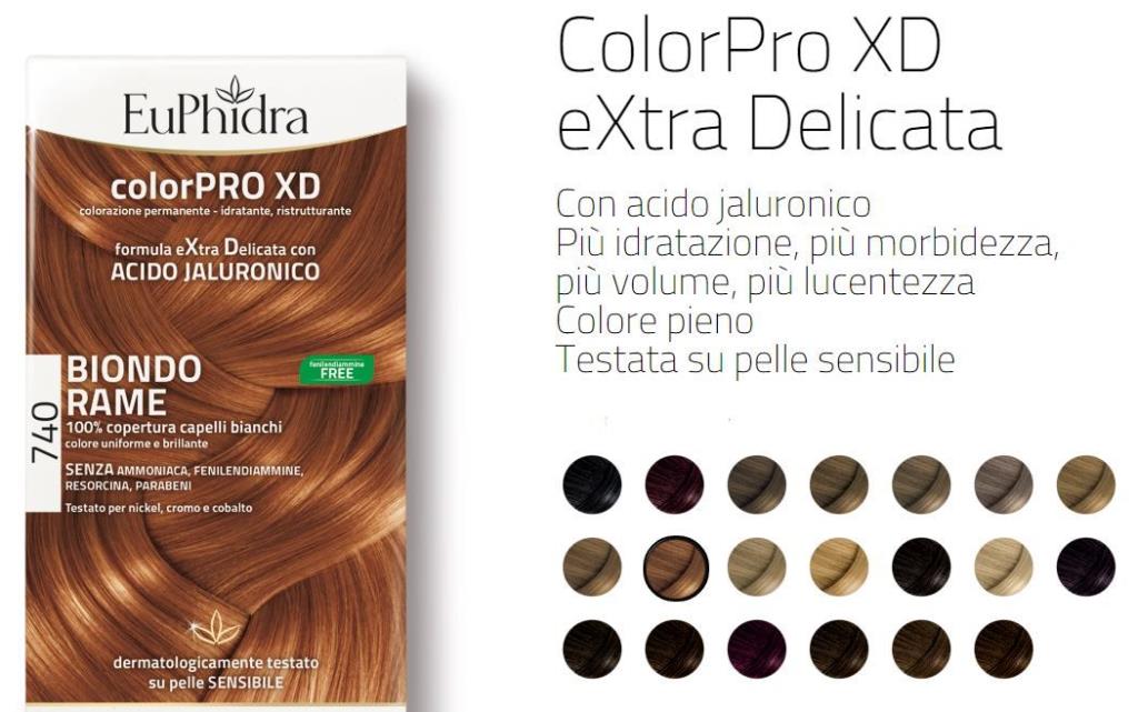 EUPHIDRA COLOR PRO - COLORAZIONE CAPELLI CON AC. JALURONICO EUPHIDRA COLOR PRO - COLORAZIONE CAPELLI CON AC. JALURONICO