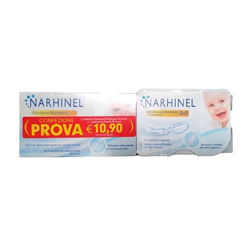 NARHINEL CONFEZIONE PROMO - 3 Soluzioni fisiologiche + 1 Aspiratore nasale NARHINEL CONFEZIONE PROMO - 3 Soluzioni fisiologiche + 1 Aspiratore nasale