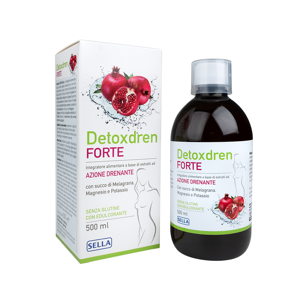 DETOXDREN FORTE _ Integratore alimentare per il drenaggio dei liquidi corporei in eccesso e per le funzioni depurative dell