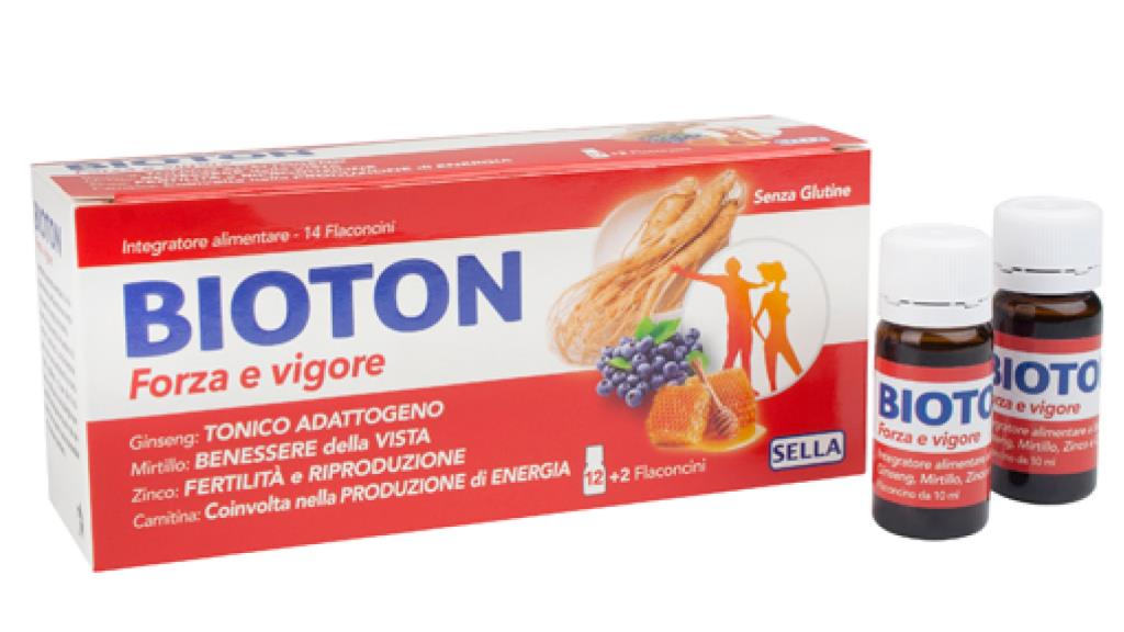 BIOTON FORZA E VIGORE _ Integratore alimentare a base di Ginseng, Mirtillo, Zinco e Carnitina