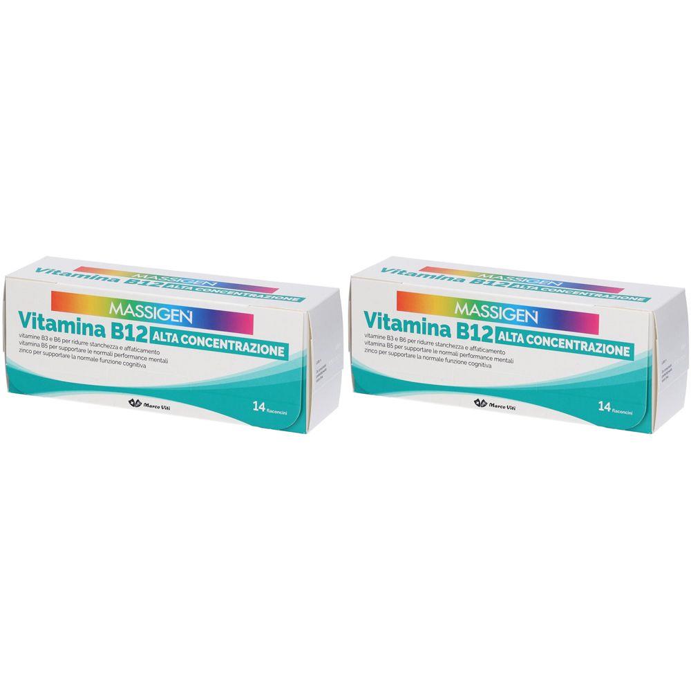 MASSIGEN VITAMINA B12 ALTA CONCENTRAZIONE 14+14 FLACONCINI
