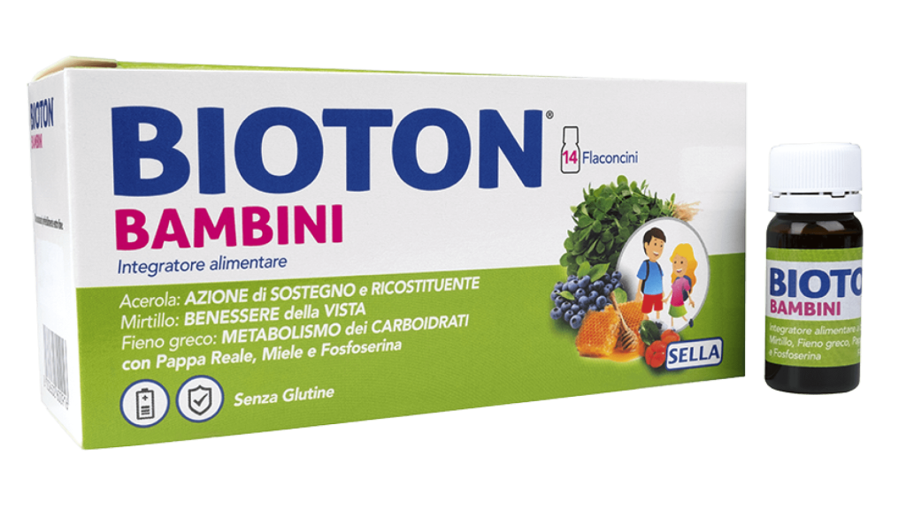 BIOTON BAMBINI 14 FLACONCINI  _ Nuova energia nei cambi di stagione e a scuola